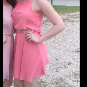 Peach Blue Rain Dress